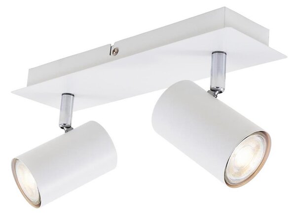 Briloner 2857-026 - Bodové svítidlo SPOT 2xGU10/40W/230V bílá