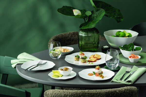 MĚLKÝ TALÍŘ jemný kostní porcelán (fine bone china) keramika Villeroy & Boch - Kolekce nádobí
