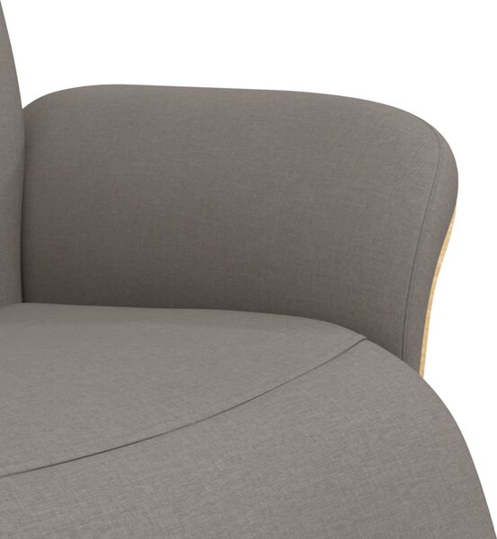 VidaXL Polohovací křeslo s podnožkou textil [356526] Barva: Hnědá