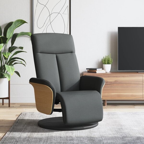 VidaXL Polohovací křeslo s podnožkou textil [356526] Barva: Hnědá