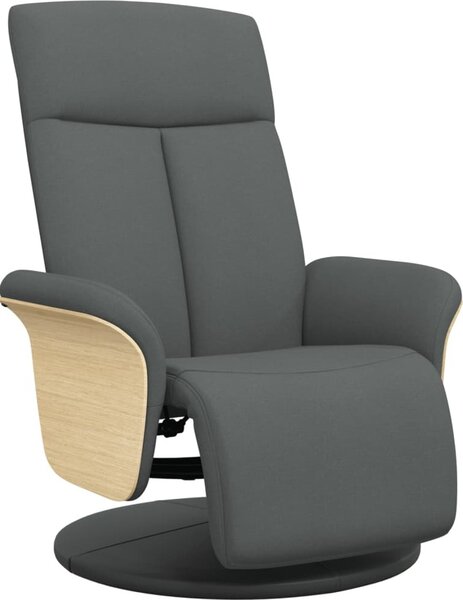 VidaXL Polohovací křeslo s podnožkou textil [356526] Barva: Hnědá