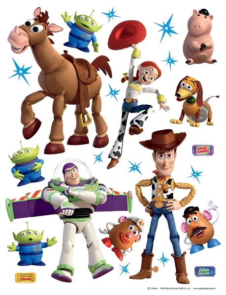 Dětská samolepka na zeď DK 1771, Disney, Toy Story, AG Design
