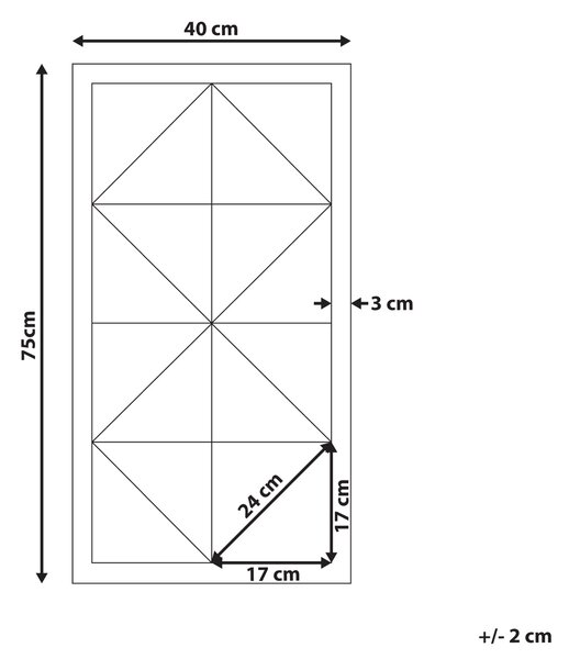 Závěsná ozdoba HIESVILLE 75 cm Borovicové dřevo Světle hnědá