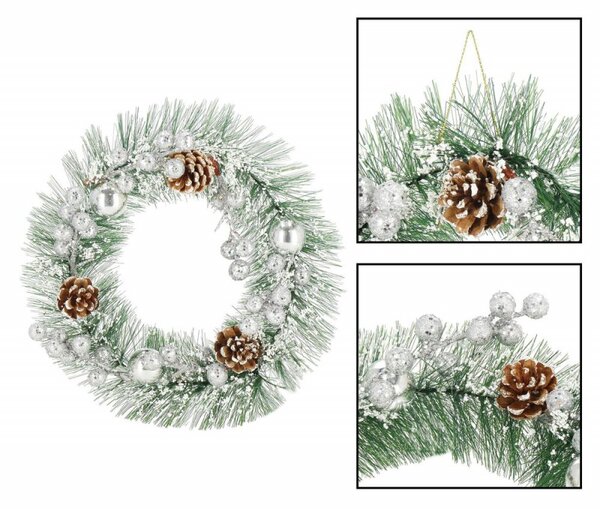 Adventní věnec diamantový 24 cm