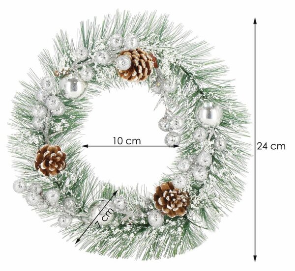 Adventní věnec diamantový 24 cm