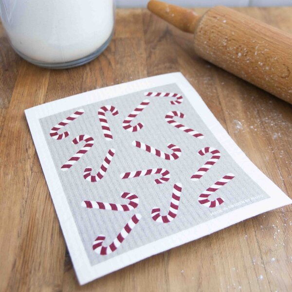 Přírodní houbová utěrka Candy Cane