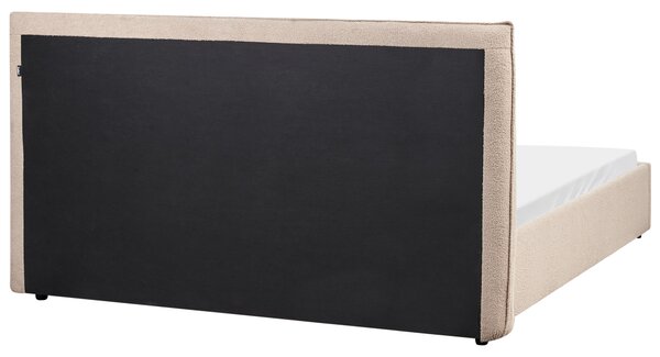Postel Buklé LAVAUR 160 x 200 cm Taupe