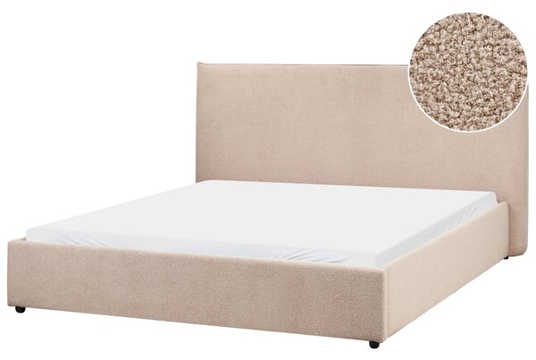 Postel Buklé LAVAUR 160 x 200 cm Taupe
