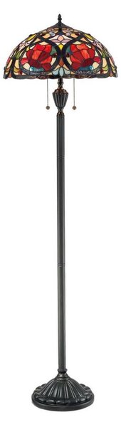 Elstead QZ-LARISSA-FL - Stojací lampa Tiffany LARISSA 2xE27/100W/230V