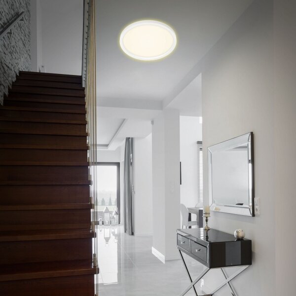 Briloner 7363-016 - LED Stropní svítidlo CADRE LED/22W/230V pr. 42,5 cm bílá