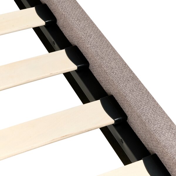 Postel Tkanina CORIO 160 x 200 cm Taupe