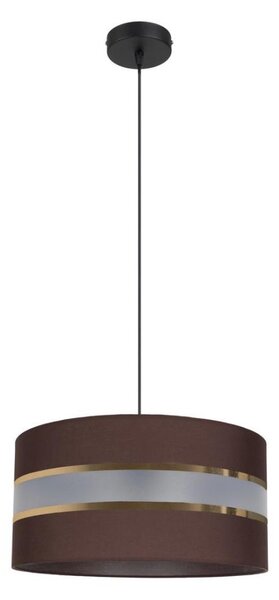 Lustr na lanku CORAL 1xE27/60W/230V pr. 40 cm hnědá