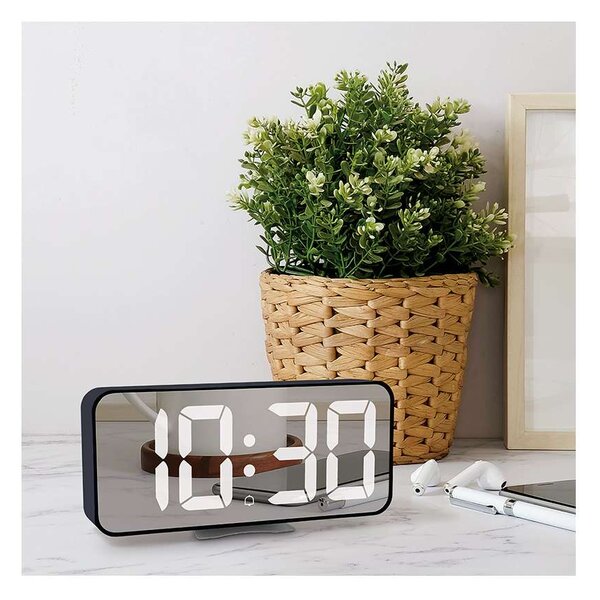 Hodiny s bluetooth synchronizací CA08, černá