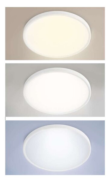 LED stropní světlo s dálkovým ovládáním Estela Low UGR - průměr 60 cm, bílá