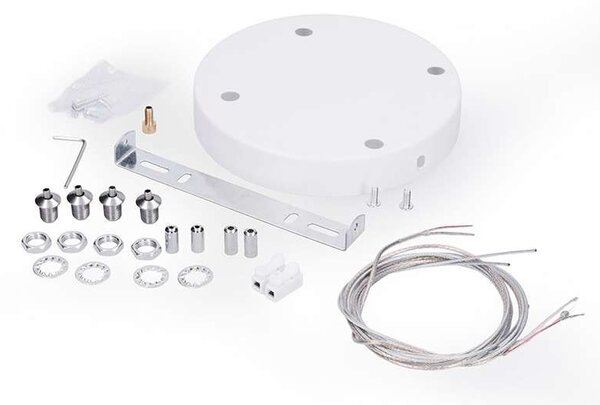 LED stropní světlo s dálkovým ovládáním Estela Low UGR - průměr 50 cm, bílá