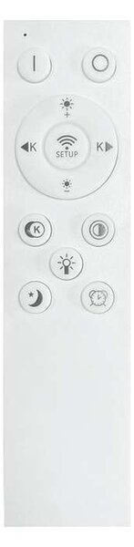 LED stropní světlo s dálkovým ovládáním Estela Low UGR - průměr 60 cm, bílá
