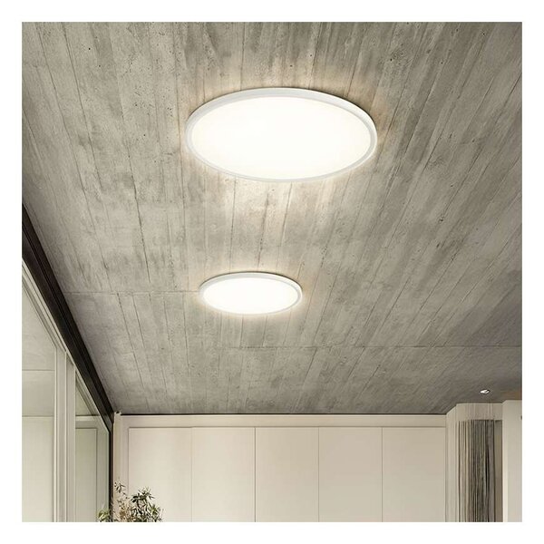 LED stropní světlo s dálkovým ovládáním Estela Low UGR - průměr 50 cm, bílá