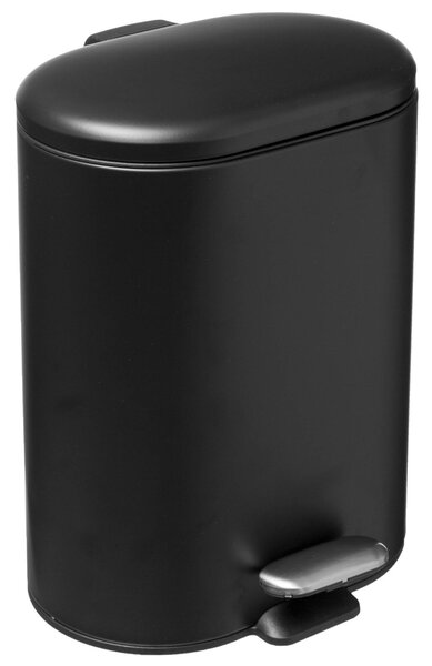 Odpadkový koš, pedálový SILIFLEX, 6 L, černý