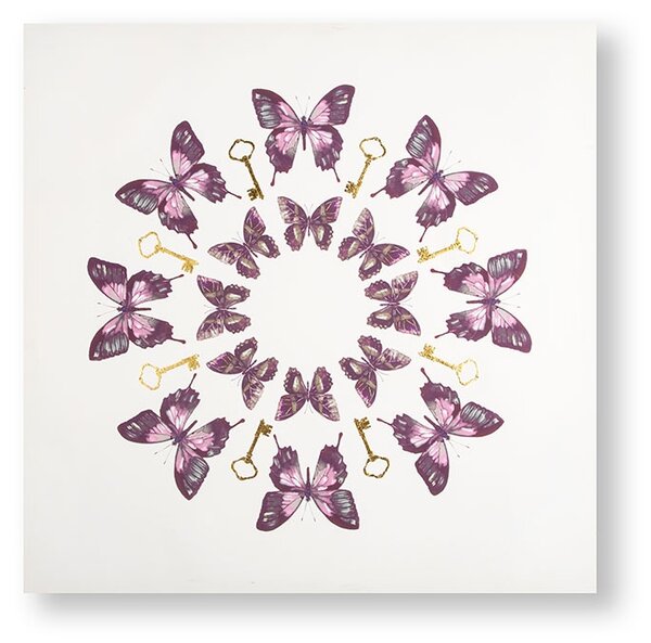 Bezrámový obraz Motýli 105871, Blissful Butterflies, Wall Art, Graham & Brown