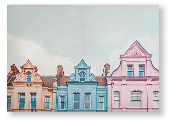 Tištěný obraz 105884, Pretty Pastel Skyline, Wall Art, Graham & Brown