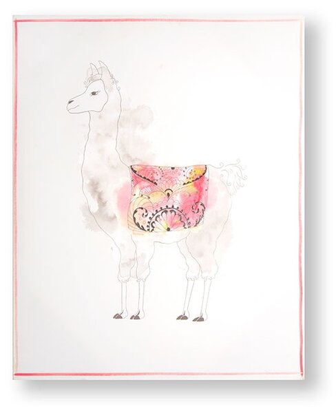 Tištěný obraz 105876, Lucky Llama, Wall Art, Graham & Brown