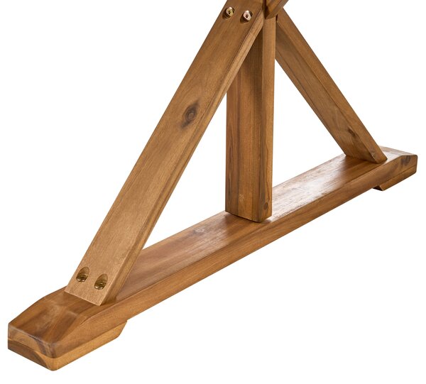 Zahradní jídelní stůl CALABRITTO 90 cm 180 cm Akáciové dřevo Hnědá