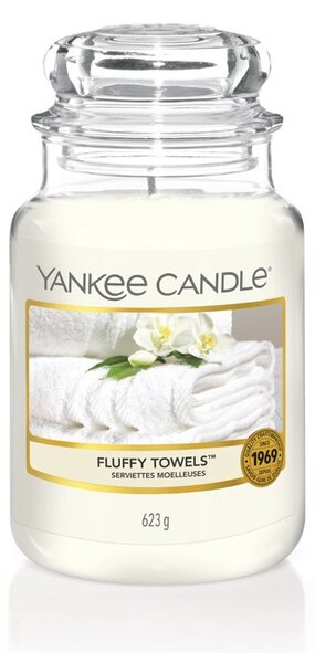 VONNÁ SVÍČKA YANKEE CANDLE FLUFFY TOWELS CLASSIC VELKÝ