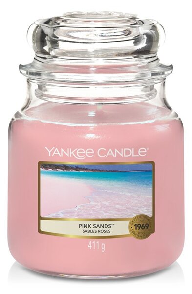 VONNÁ SVÍČKA YANKEE CANDLE PINK SANDS CLASSIC STŘEDNÍ