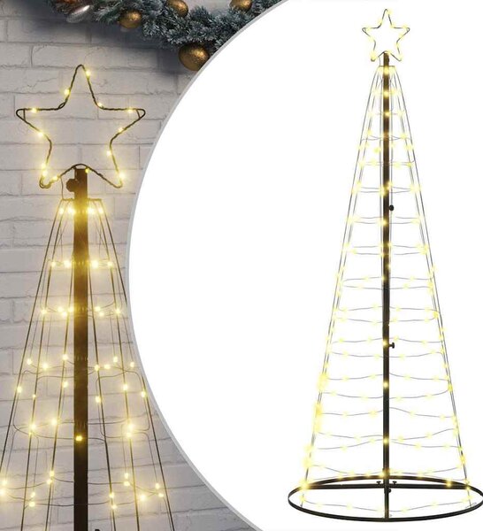 VidaXL LED vánoční stromek 200 ch LED diod 180 cm [4016448] Barva: Modrá