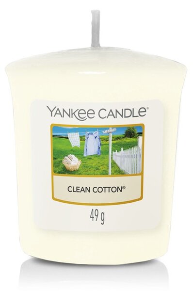 VONNÁ SVÍČKA YANKEE CANDLE CLEAN COTTON VOTIVNÍ