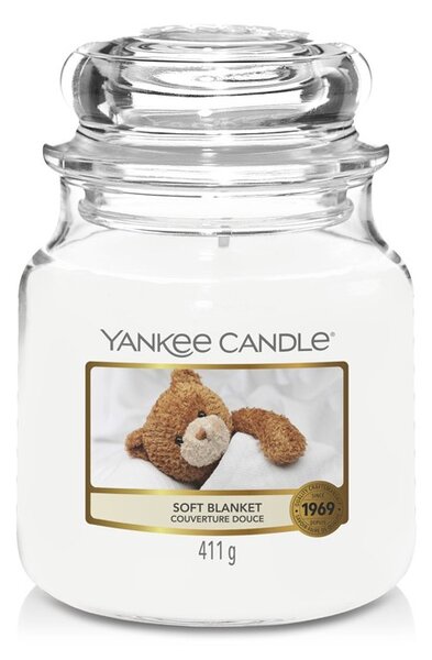 VONNÁ SVÍČKA YANKEE CANDLE SOFT BLANKET CLASSIC STŘEDNÍ