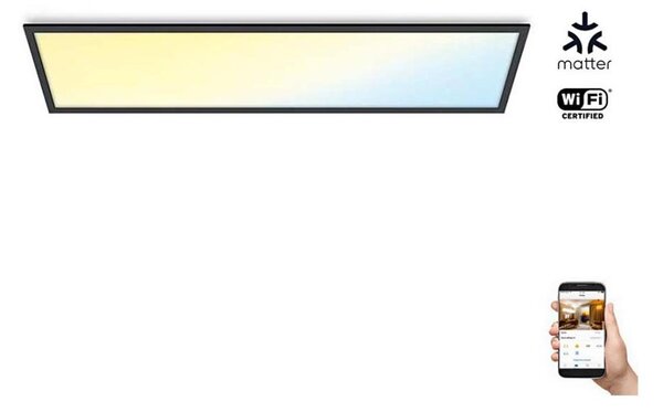 WiZ - LED Stmívatelný panel SUPERSLIM LED/36W/230V 2700-6500K Wi-Fi černá