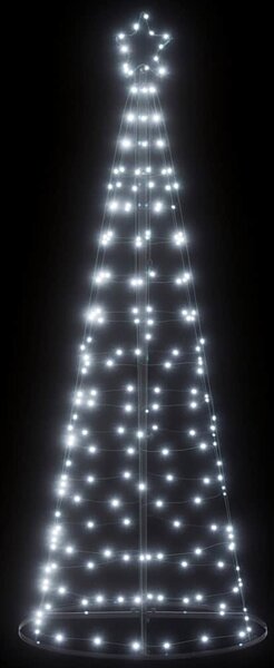 VidaXL LED vánoční stromek 200 ch LED diod 180 cm [4016448] Barva: Modrá