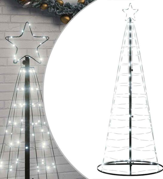 VidaXL LED vánoční stromek 200 ch LED diod 180 cm [4016448] Barva: Modrá