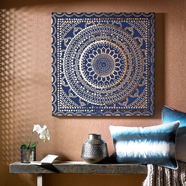 Zdobený látkový obraz 101541, Embellished Ink Fabric Canvas, Wall Art, Graham Brown