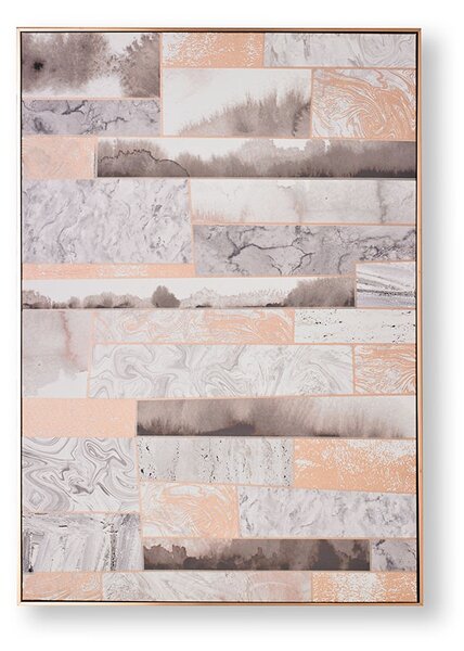 Rámovaný obraz Rose Gold Quartz Dimension 104020, Wall Art, Graham Brown