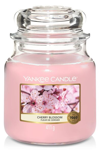 VONNÁ SVÍČKA YANKEE CANDLE CHERRY BLOSSOM CLASSIC STŘEDNÍ