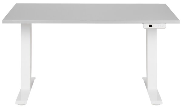 Elektricky výškově nastavitelný pracovní stůl DESTINES Šedá/Bílá 120 cm 72 cm
