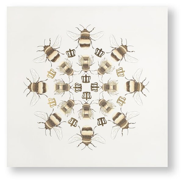 Bezrámový obraz 105872, Beautiful Bees, Včely, Wall Art