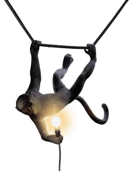 LED venkovní světlo Monkey Lamp houpající černá