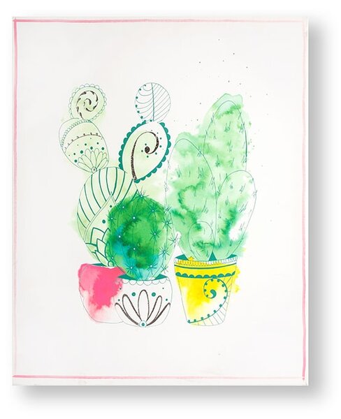 Tištěný obraz 105875, Cactus Craze, Wall Art