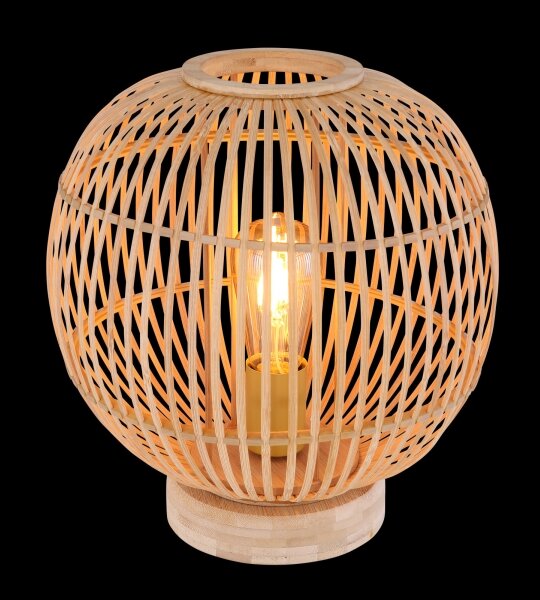 Globo 15368T - Stolní lampa HILDEGARD 1xE27/60W230V bambus