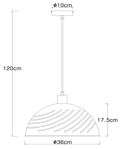 Globo 54660H - Lustr na lanku LENNA 1xE27/60W/230V