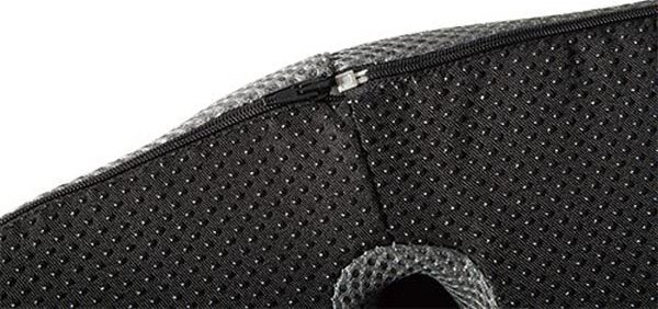 Ergonomický podsedák pod hýždě - paměťová pěna, černá/šedá