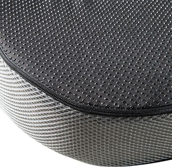 Ergonomický podsedák pod hýždě - paměťová pěna, černá/šedá