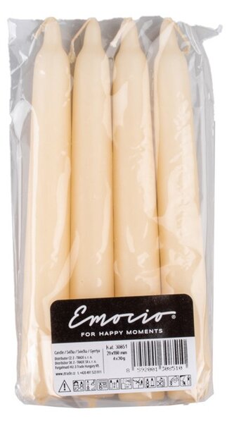 Emocio Classic Domácí 4ks 20x160 sl. kost svíčky