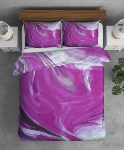 Povlecení TOP EXCLUSIVE ILMA fialové 140x200 cm abstrakce