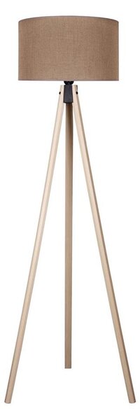 Duolla - Stojací lampa 1xE27/60W/230V pr. 44 cm hnědá/béžová