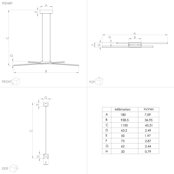Eglo 900489 - LED Stmívatelný lustr na lanku PANAGRIA 2xLED/13W/230V