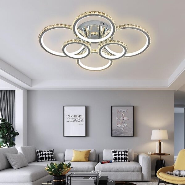 LED Stmívatelný přisazený lustr LED/205W/230V 3000-6500K + DO